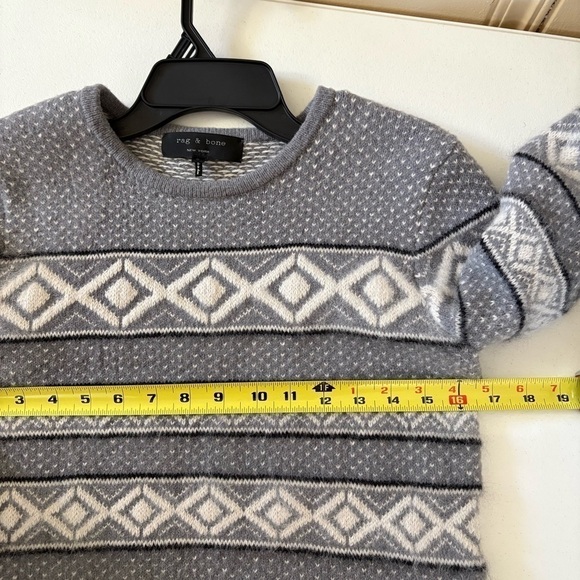 Rag & bone  Womens Wool/ Angora Fair Isle Sweaters size small - Picture 13 of 13